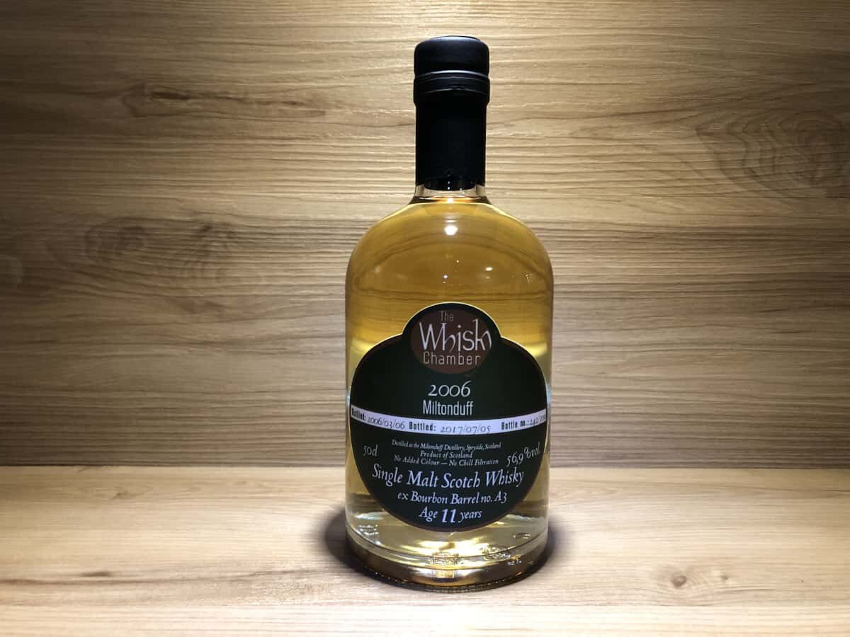 Miltonduff Whisky Chamber_ScotchSense_Miltonduff_11Jahre_limited_Bourbon_SingleCask_TheWhiskyChamber_Scotch_Whisky_Speyside
