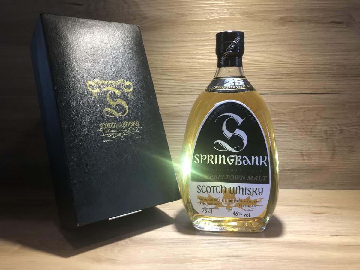 Springbank 25 pear bottle shape, 1970, Whisky Raritäten bei Scotch Sense kaufen