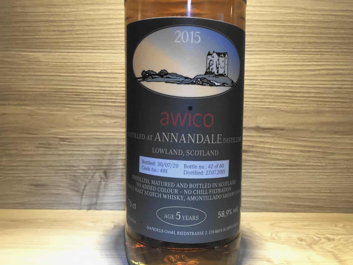 Annandale Amontillado 5Jahre, awico, Scotch Sense Whisky Raritäten und Geschenkset kaufen