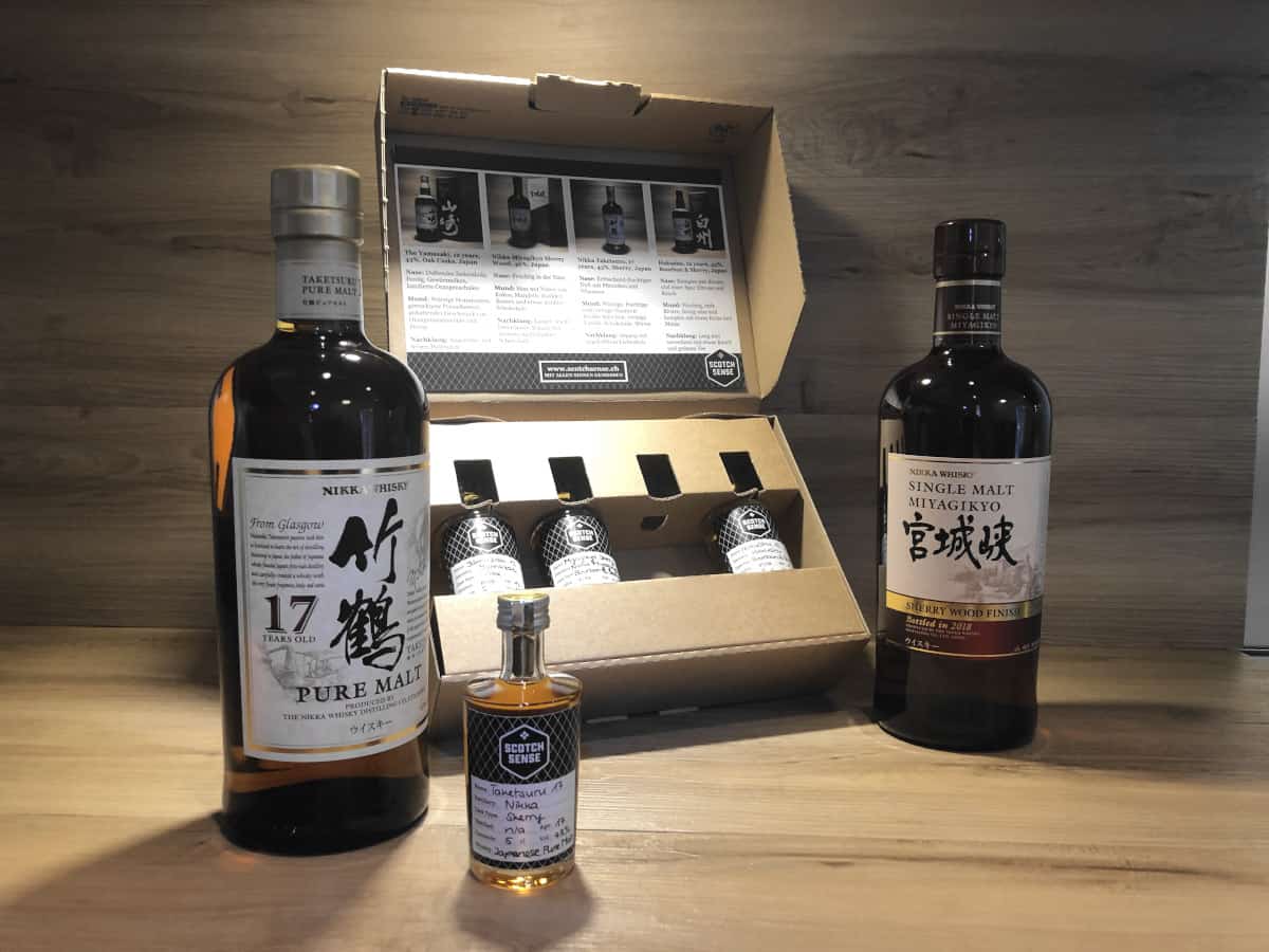 Whisky Tastingset Japan Raritäten, Yamazaki, Nikka Taketsuru 17 Jahre