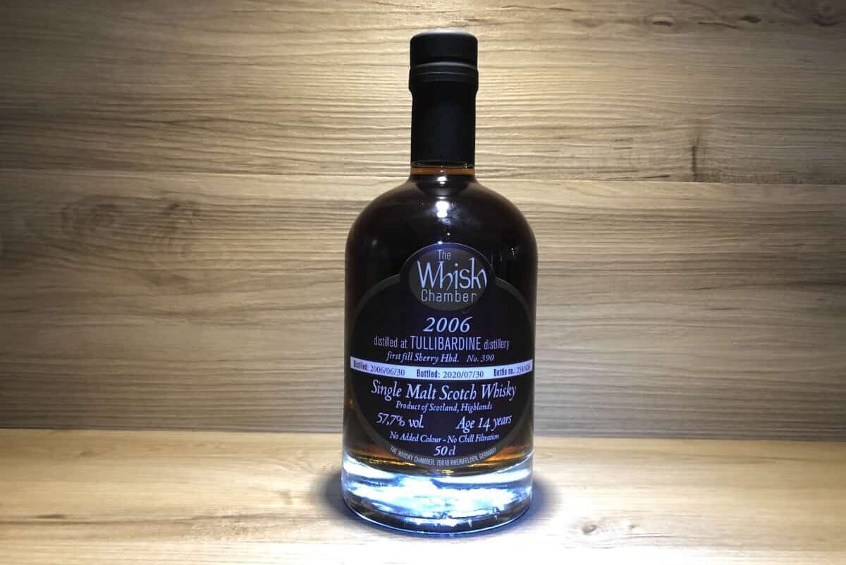 Tullibardine First Fill Sherry 14 Jahre, the Whisky Chamber, Limitierte Flaschen bei Scotchsense teilen und kaufen