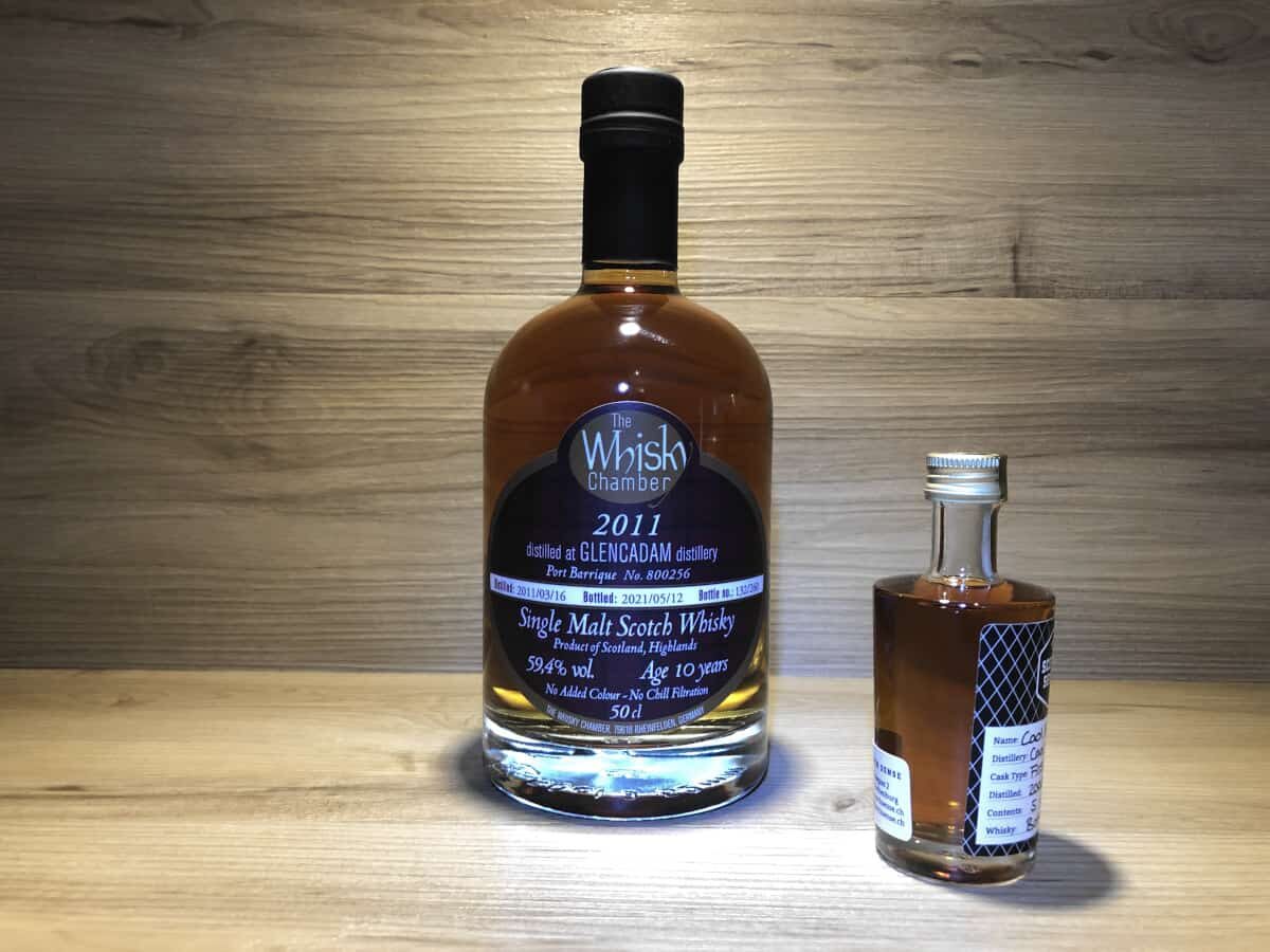 Probierflasche Glencadam, the Whisky Chamber, Persönliches Whisky Tastingset bei Scotchsense kaufen