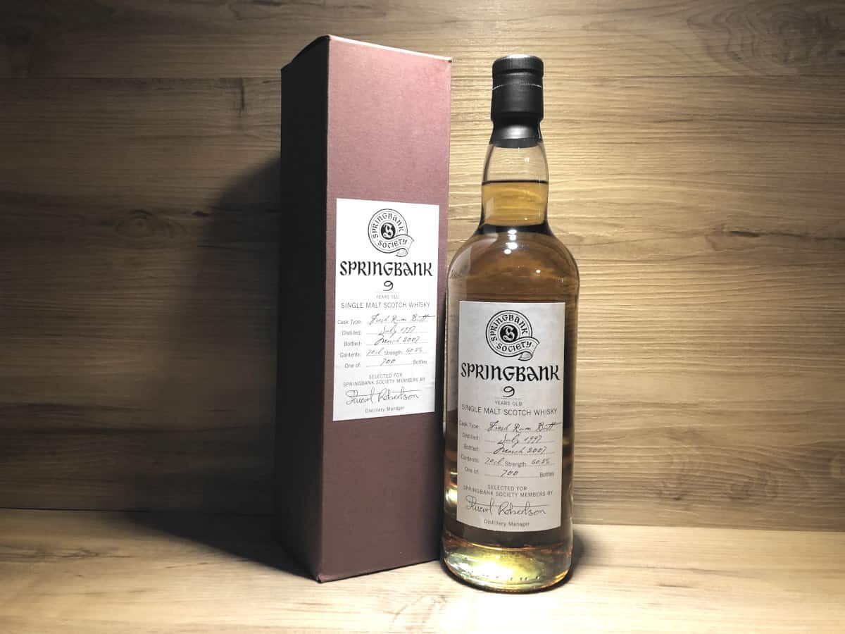 Springbank Rum Society 9 years, Springbank Raritäten Scotchsense