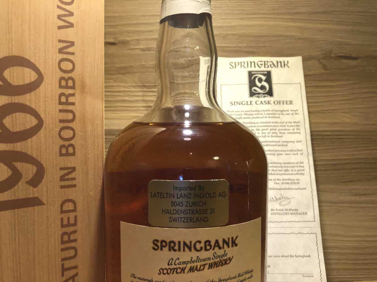 Springbank 1966 Local Barley, Scotchsense Whisky online teilen
