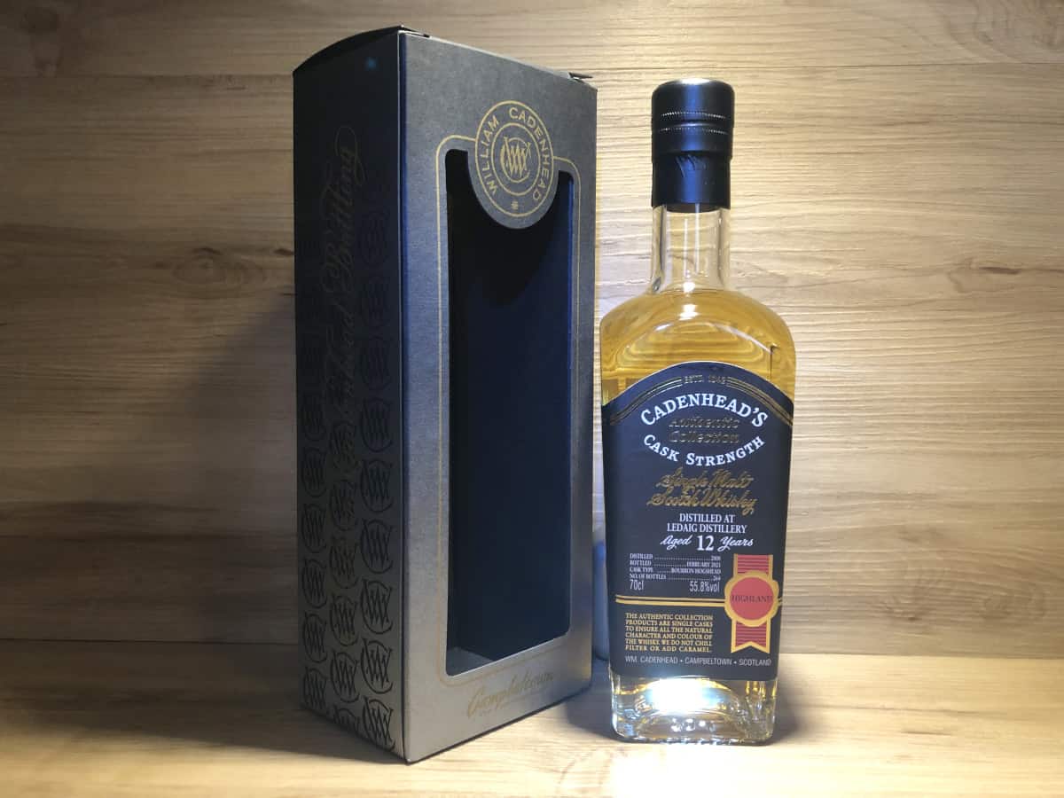 Scotch Sense Whisky Ledaig 12 Cadenhead, Whisky Tastingset online teilen und kaufen