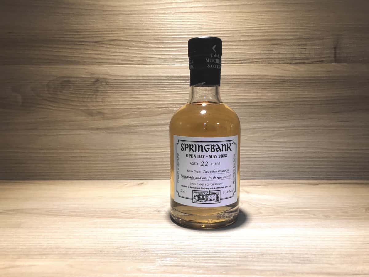 Springbank 22 Open Day Scotch Sense Springbank Whisky Rarity Rarität Rum Cask 20cl