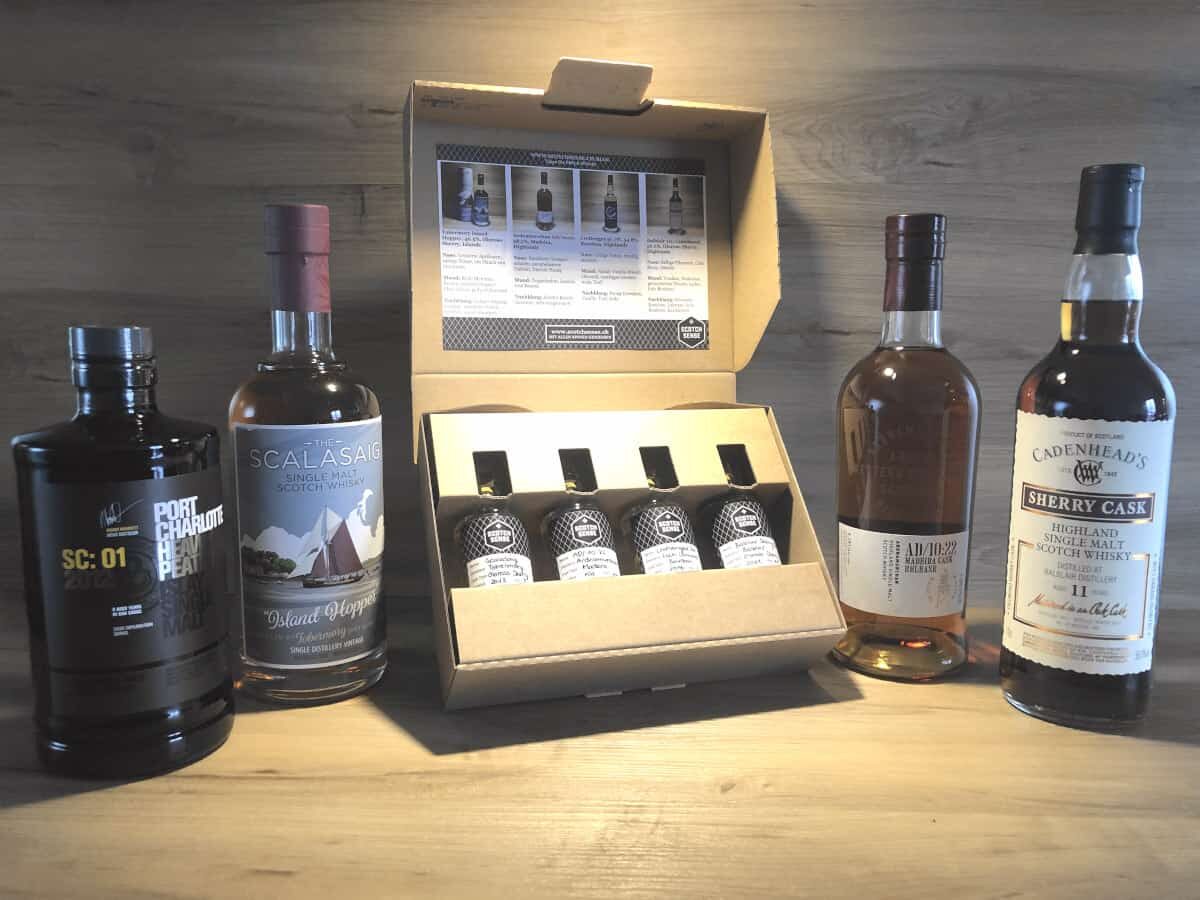 BBQ Whisky Tasting Set, Whiskey BBQ Geschenkset, Scotch Sense Whisky online teilen und kaufen
