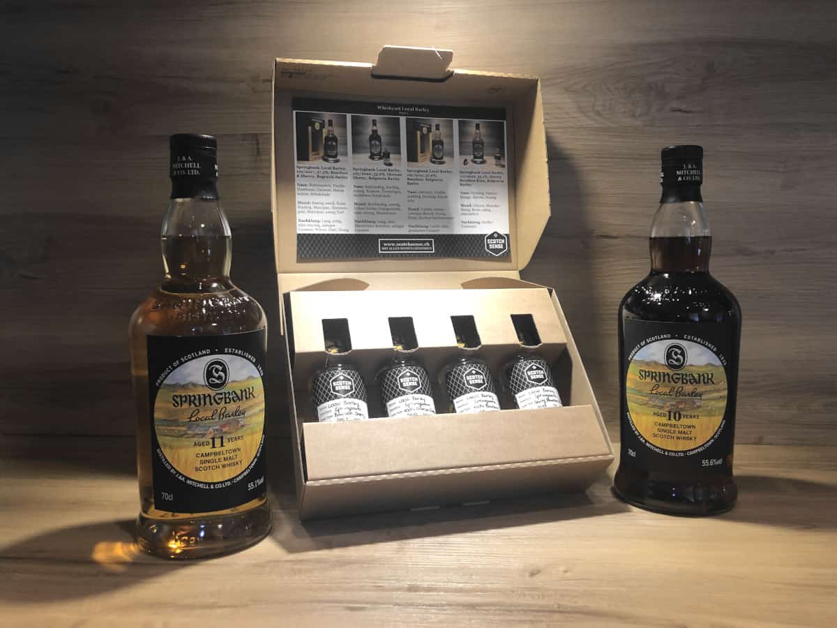 Tasting Set Local Barley Springbank Whisky Raritäten bei scotchsense.ch online kaufen