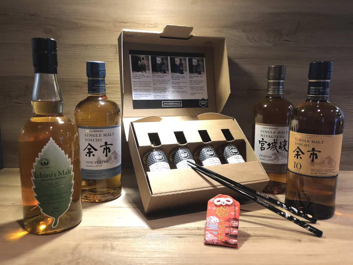 Whisky Tasting Set Japan; Scotch Sense Whisky Raritäten