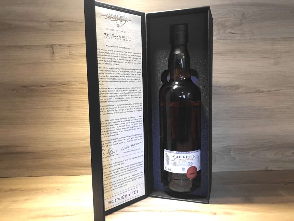 Ardnamurchan Adelphi Maclean Bruce, limited edition, Whisky Raritäten bei Scotch Sense kaufen