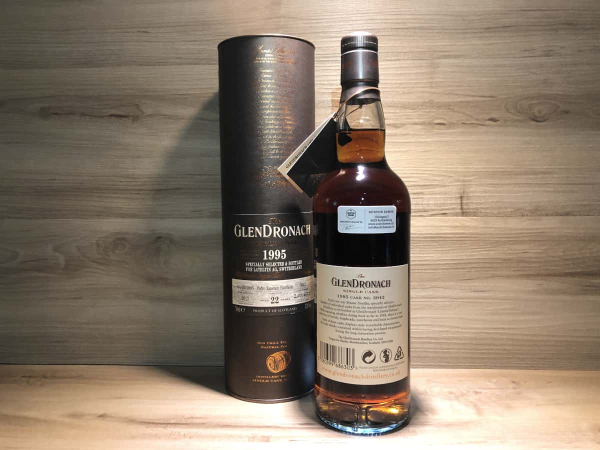 Glendronach 1995 22 PX, Lateltin Single Cask, Whisky Rarity Raritäten bei Scotch Sense kaufen
